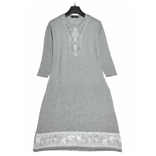 Woolen Pashmina-style salwar suit set.