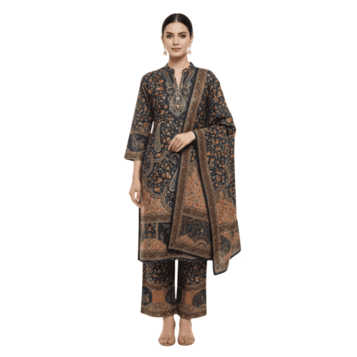 Kashmiri Kani unstitched woolen suit