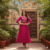Embroidered Flowing Kurti with Trousers